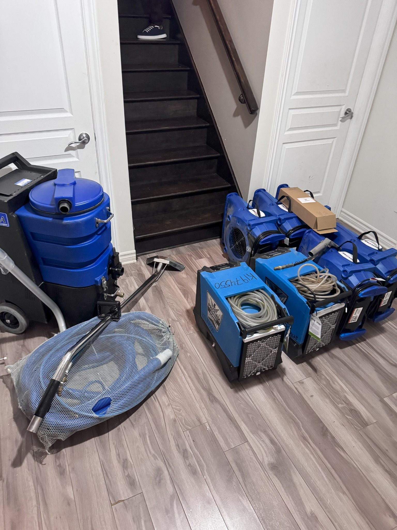 Déshumidificateurs et extracteur sur site